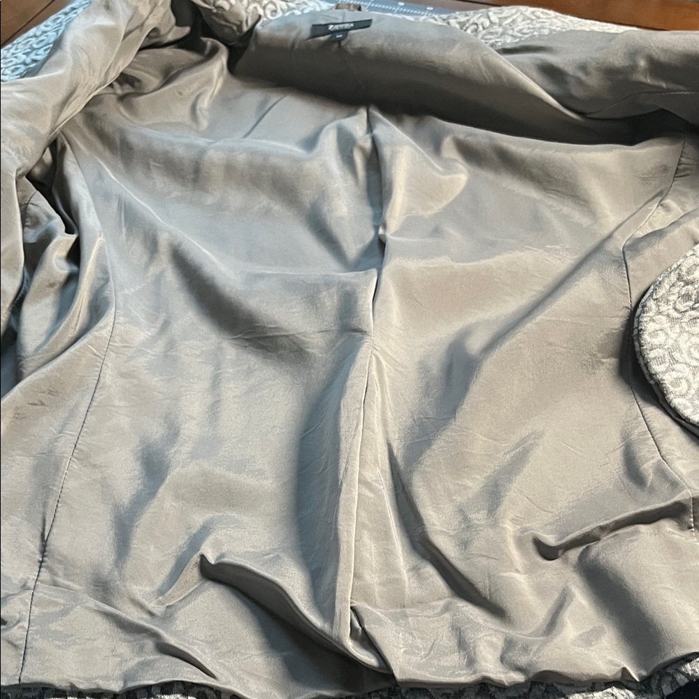 Zanella Light Gray Patterned Blazer - image 11